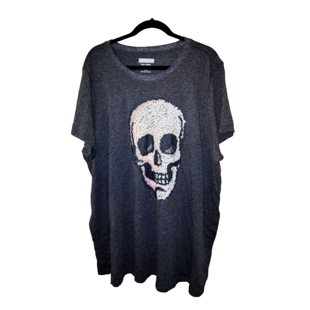 2/30 Torrid T Sequin Skull Sprint Slub Jersey size